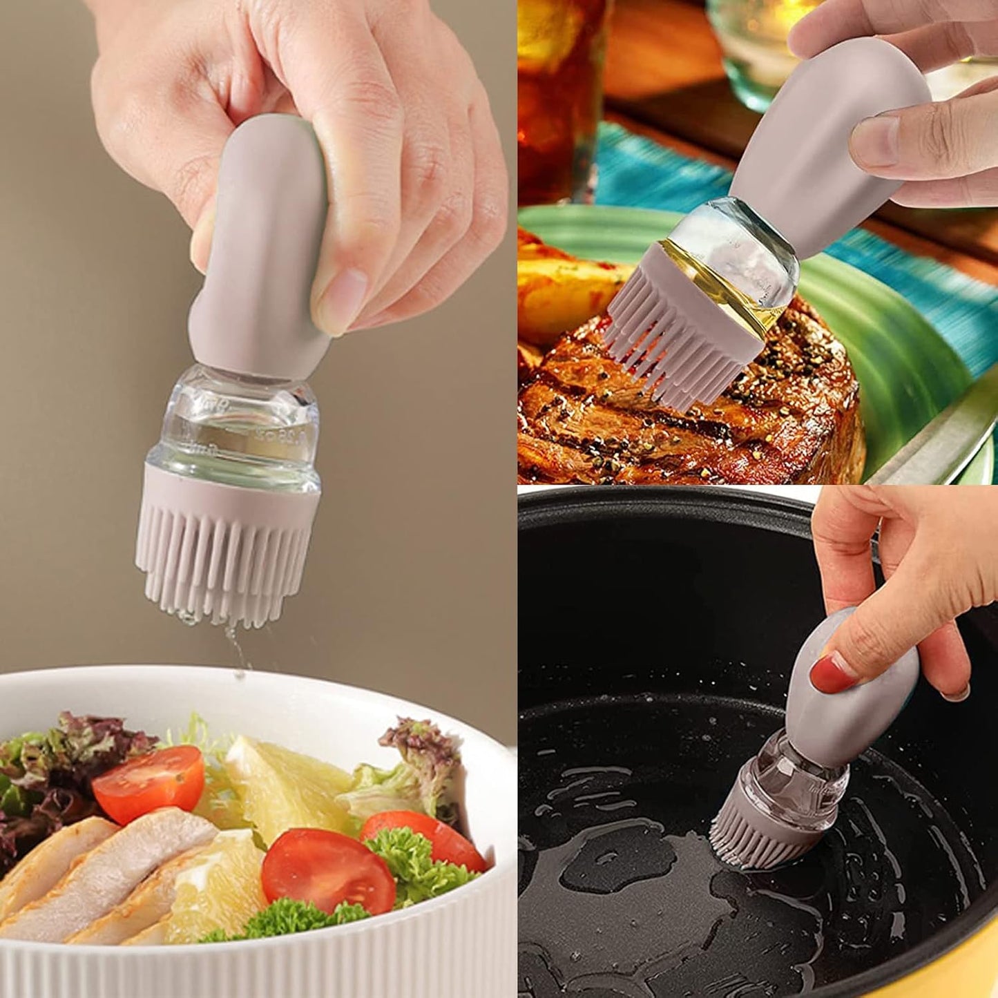 Silicone Oil Brush Bottle ( UAE Delivery Time: 1-3 Days )