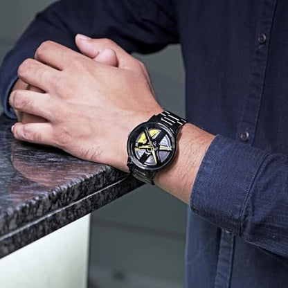 SKMEI Rotating Car Wheel Watch | Stylish Men’s Sport Wristwatch