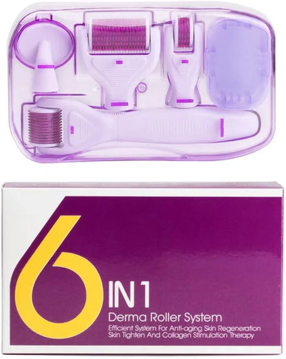 6-in-1 Microneedling Derma Roller Kit