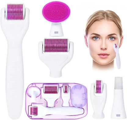 6-in-1 Microneedling Derma Roller Kit