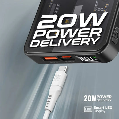 Portable 10,000mAh 2-in-1 Magnetic Power Bank For iPhone & android  |UAE delivery 1-3 days