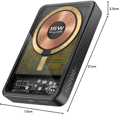 Portable 10,000mAh 2-in-1 Magnetic Power Bank For iPhone & android  |UAE delivery 1-3 days