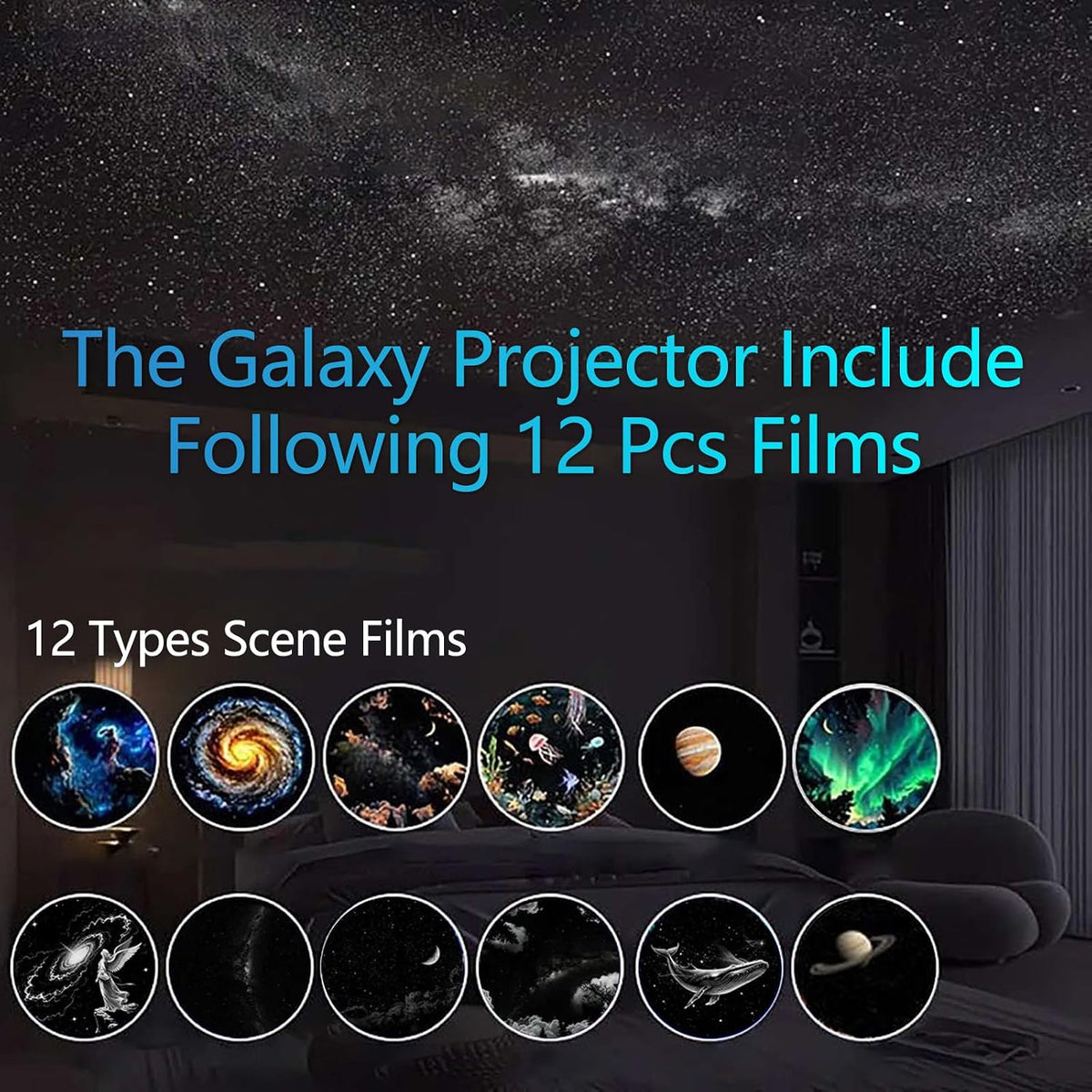2-in-1 Galaxy Projector & Night Light |Free shipping in UAE 1–3 Days