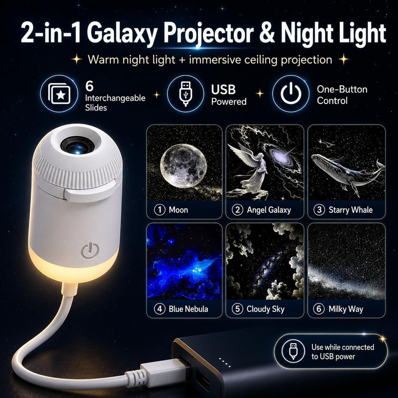 2-in-1 Galaxy Projector & Night Light |Free shipping in UAE 1–3 Days