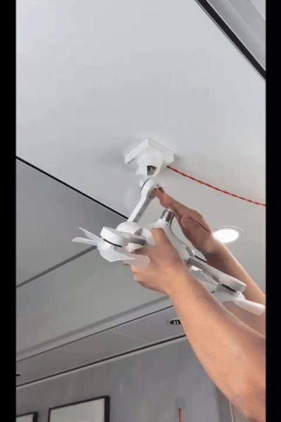 F4 LED Fan Light Multifunctional Rechargeable Fan Lamp for Home
