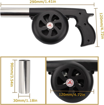 BBQ Fire Starter Electric Blower Lightweight Air Fan