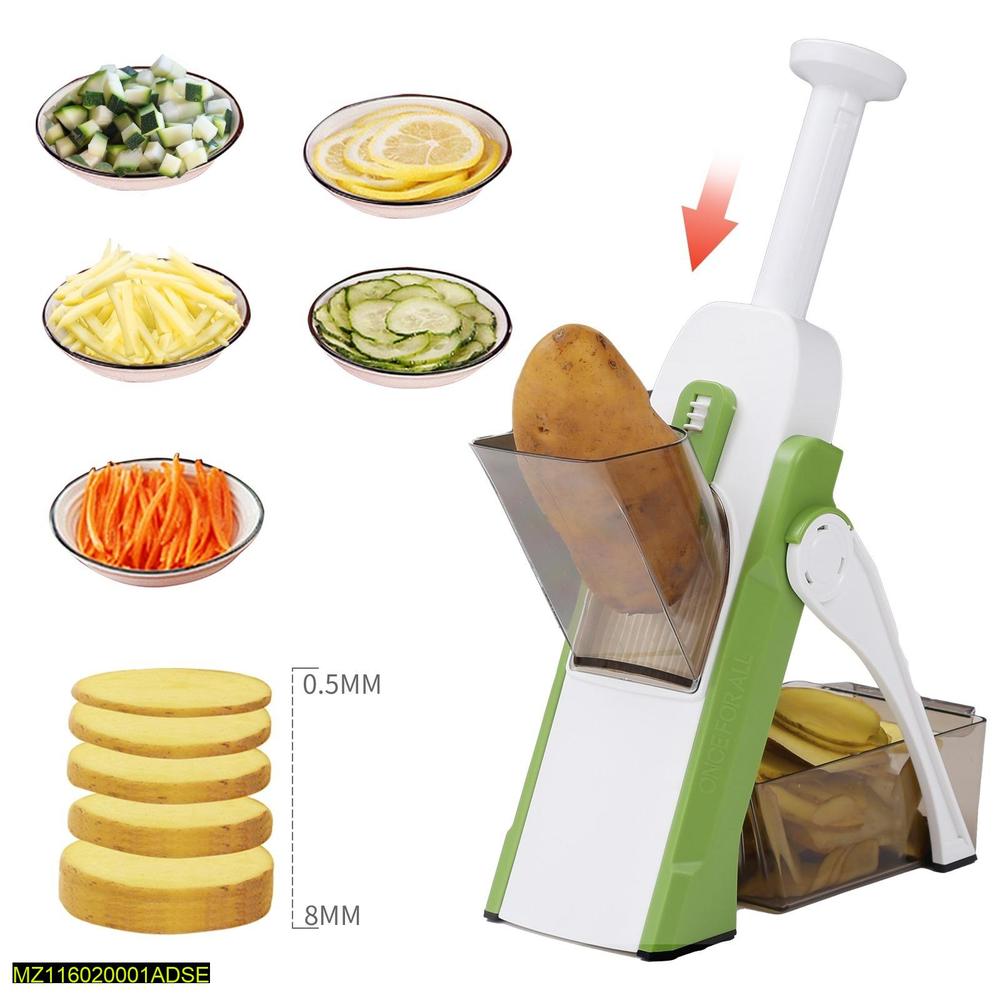 Stainless Steel 5-in-1 Manual Vegetable Slicer