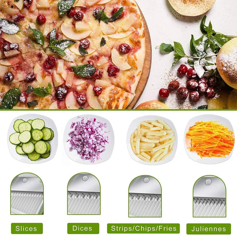 Stainless Steel 5-in-1 Manual Vegetable Slicer